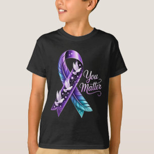 You Ribbon Butterfly Suicide Awareness Women Men T-Shirt