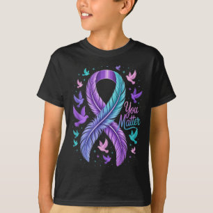 You Ribbon Butterfly Suicide Awareness Women Men T-Shirt