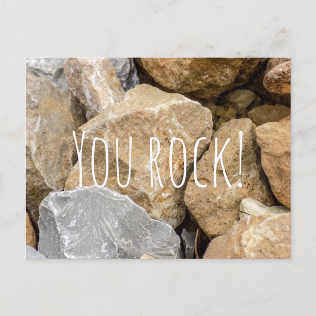 You Rock! A Funny Optimistic Postcard (Front)