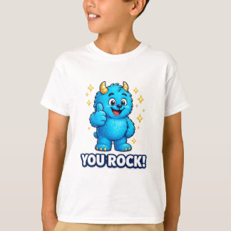 You Rock Blue Monster Thumbs Up Superstar T-Shirt