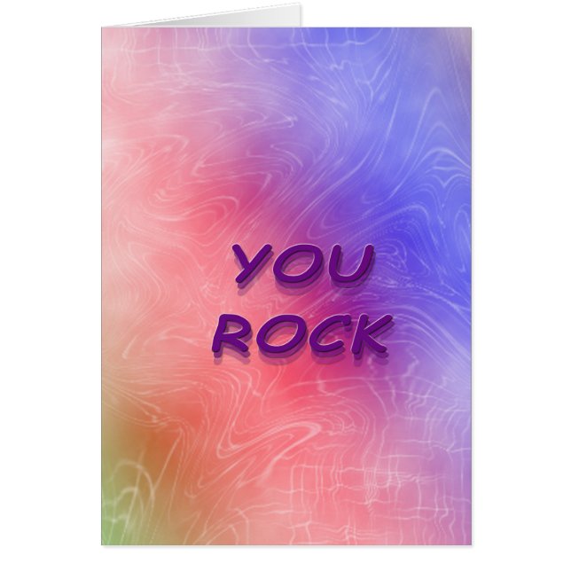 You Rock Card (Front)