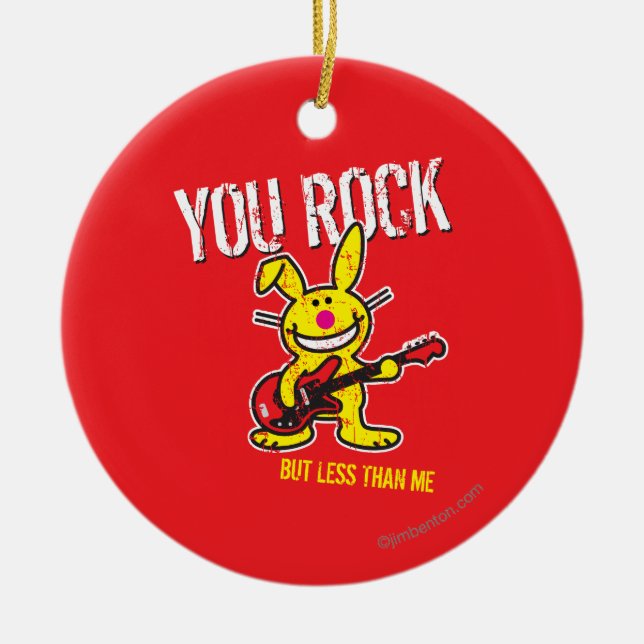 You Rock Ceramic Ornament (Front)
