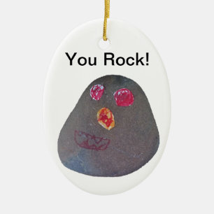 You Rock! Ceramic Ornament