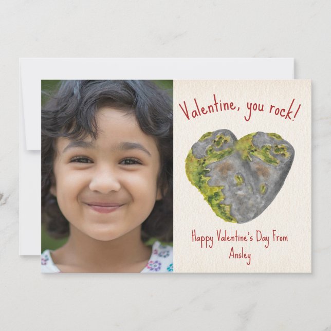 You Rock Classroom Valentine Photo Card (Front)