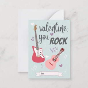 You Rock Classroom Valentine's Day Card
