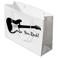 You Rock! Cool electric guitar Birthday gift bag