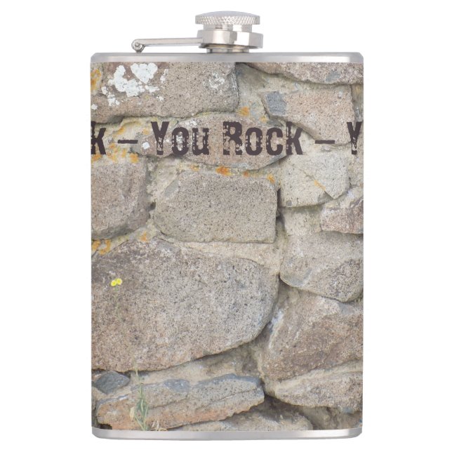 You Rock  Hip Flask (Front)