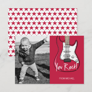 You Rock Kids Classroom Valentine Carte photo