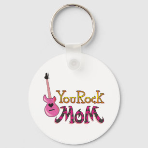 You Rock, Mom T Shirts Keychain