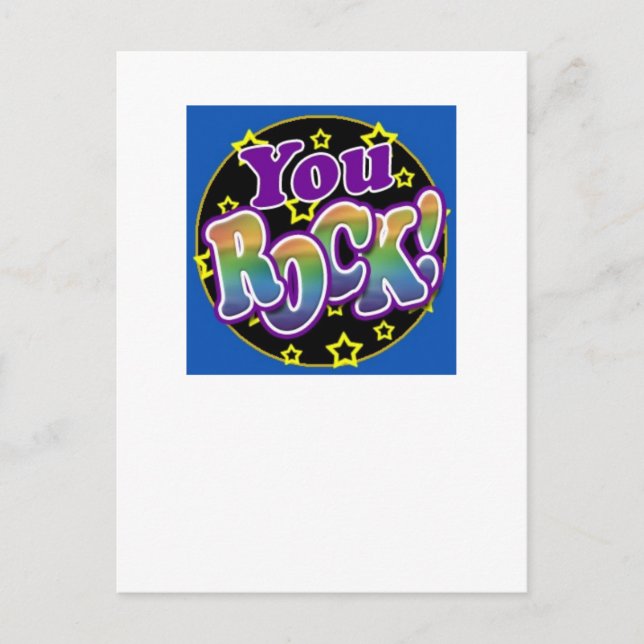 You Rock! Postcard (Front)