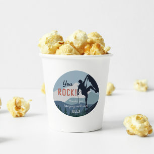 You Rock   Rock Climbing Birthday Party Favor Classic Round Sticker