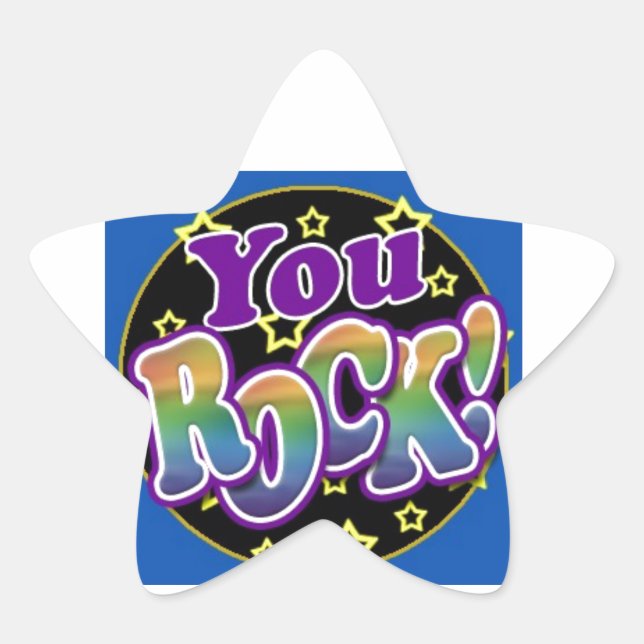 You Rock! Star Sticker (Front)