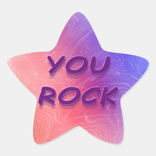 You Rock Star Sticker (Front)