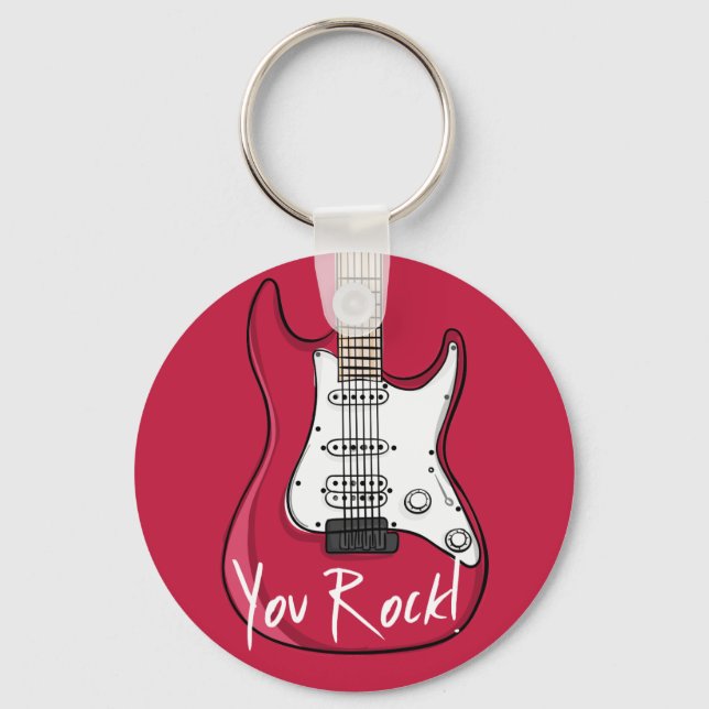 You Rock Valentine's Day Keychain (Front)