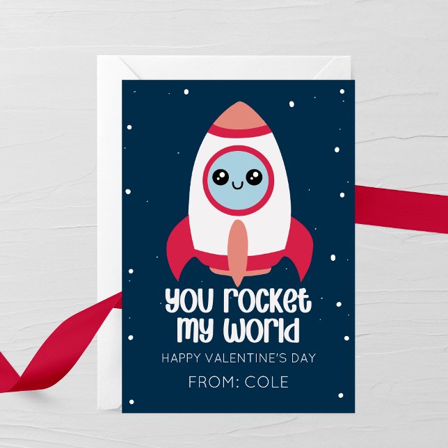 You Rocket My World Kids Valentine’s Day Card (Creator Uploaded)