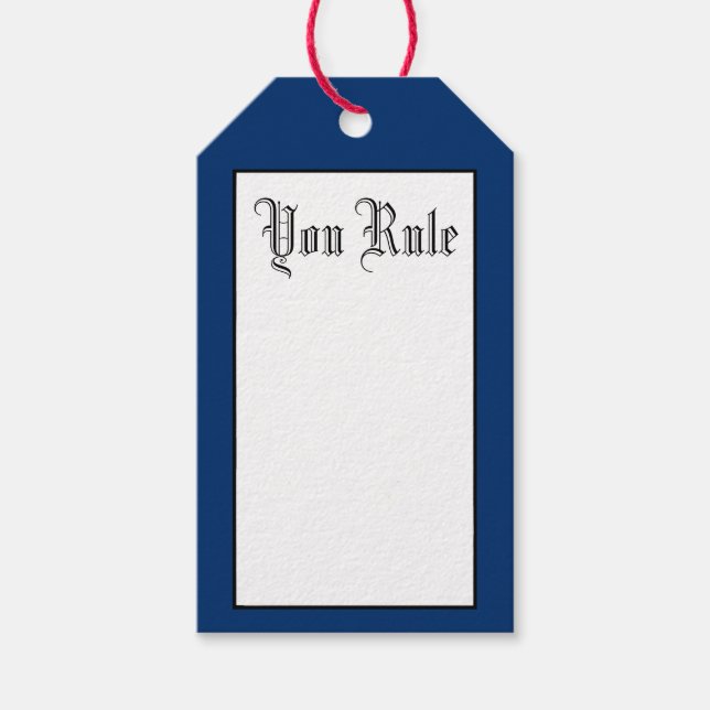 "You Rule" Gift Tags (Front)