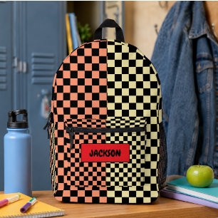 You said: Colourful Checkers For Back to School Printed Backpack