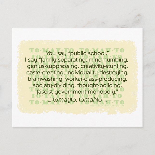 You Say Tomato Postcard (Front)