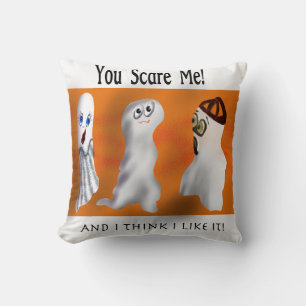 You Scare Me And I Think I Like It! Halloween Throw Pillow