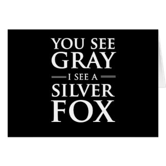 You See Grey, I See a Silver Fox