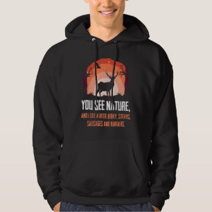 You See Nature I See Burgers  Hunting Hoodie