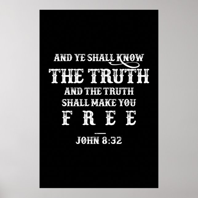 You Shall Know The Truth Poster (Front)