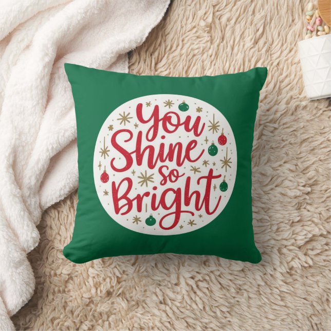 You Shine So Bright Throw Pillow (Blanket)