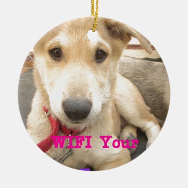 You Should WIFI Your Love Everyday Ceramic Ornament (Front)