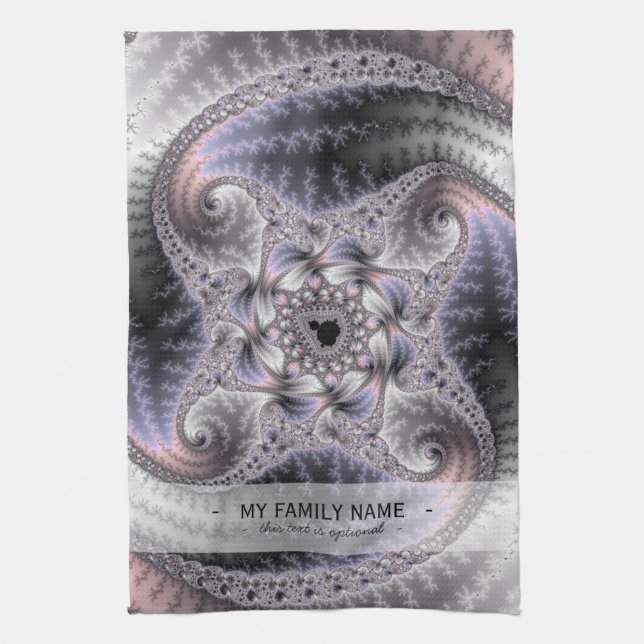 You Spin Me Round - Fractal Art Kitchen Towel (Vertical)