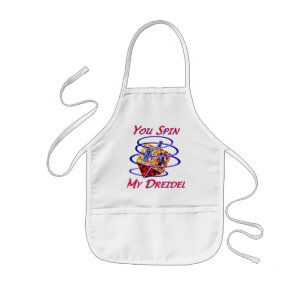 You Spin My Dreidel Kids Apron
