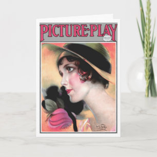 "YOU STEAL THE SHOW" VINTAGE MOVIE STAR VALENTINE HOLIDAY CARD