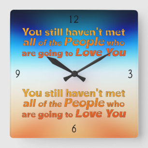 You still haven't met… square wall clock