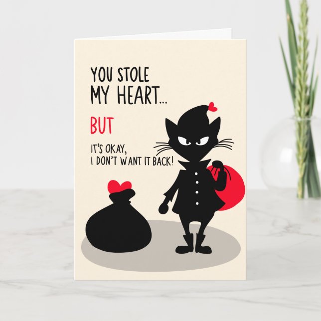 “You Stole My Heart...” Card (Front)
