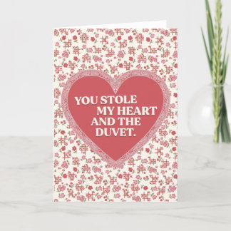 You stole my heart - funny Valentine's day card