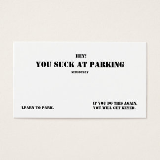 You Suck At Parking