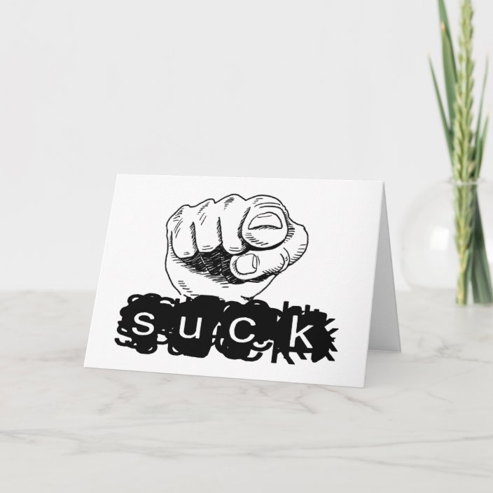 You Suck Card | Zazzle.ca