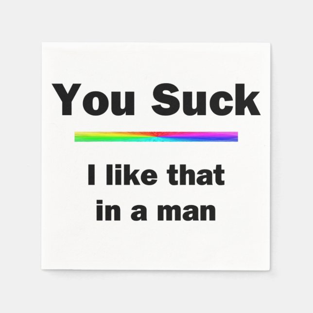 You Suck Napkin (Front)