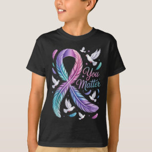 You Suicide Awareness Ribbon Dove Mental Health T-Shirt