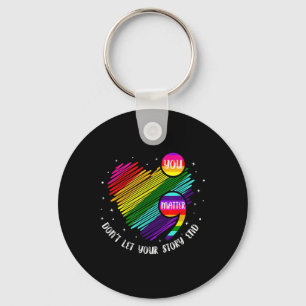 You Suicide Awareness Suicide Prevention Keychain