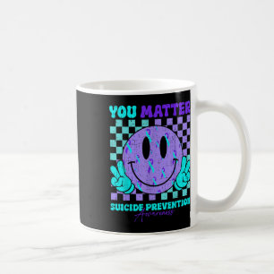 You Suicide Prevention Awareness Teal & Purple Coffee Mug