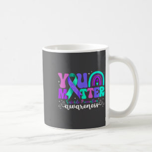 You Suicide Prevention Awareness Teal & Purple Coffee Mug