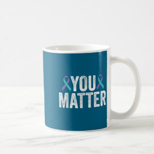 You - Suicide Prevention Teal Purple Awareness Rib Coffee Mug