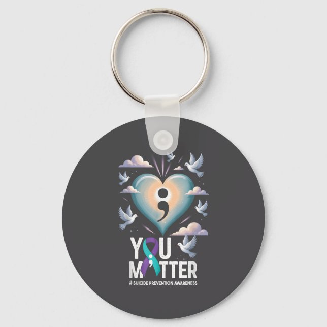 You Suicide Prevention Week Mental Health Awarenes Keychain (Front)