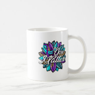 You Sunflower Semicolon Leopard Suicide Prevention Coffee Mug