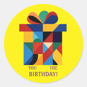 You The Birthday! Classic Round Sticker