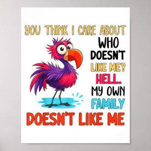 You Think I Care About Who Doesn't Like Me Hell My Poster