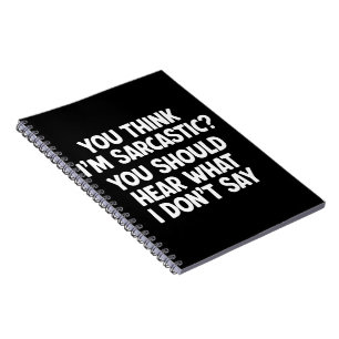 You Think I’m Sarcastic? You Should Hear What  Notebook