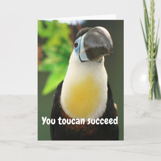 You toucan succeed card (Front)