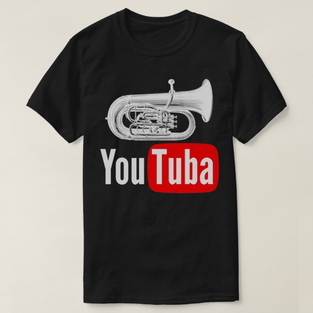 You Tuba Marching Band Funny Tuba Player T-Shirt (Design Front)