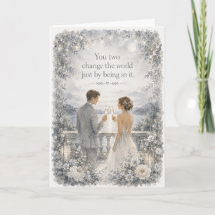 You Two Change the World Wedding Card   Romantic
